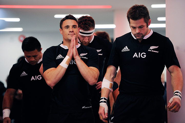 Tom Jenkins Pix of Year: Dan Carter seems to be praying before England v New Zealand