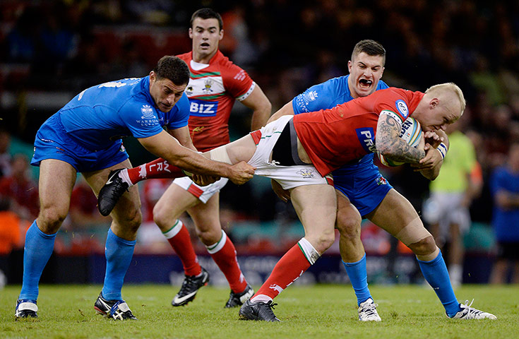Tom Jenkins Pix of Year: Wales versus Italy in the Rugby League World Cup