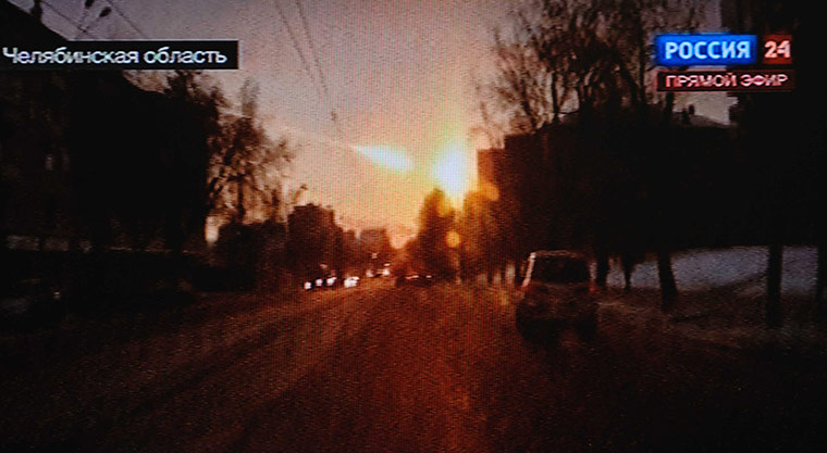 2013 year in science: Aftermath of meteor shower in Chelyabinsk, Russia - 15 Feb 2013