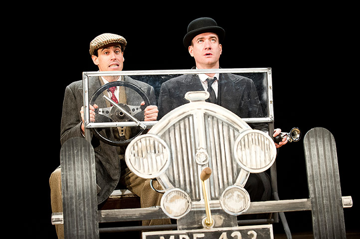 Year on stage: Stephen Mangan (Wooster) and Matthew Macfadyen (Jeeves) as Jeeves and Woost