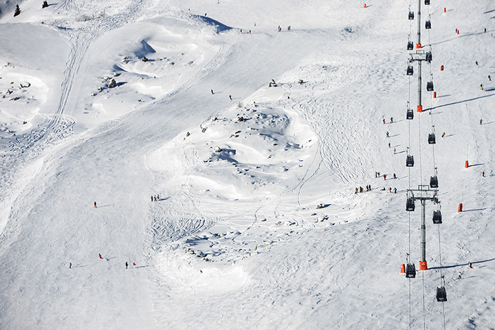 Photo highlights: Meribel, France: A rocky area on the Saulire mountain where Michael Schumac