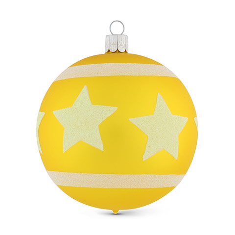 Homes - baubles: yellow christmas bauble