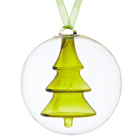 Homes - baubles: green christmas tree bauble