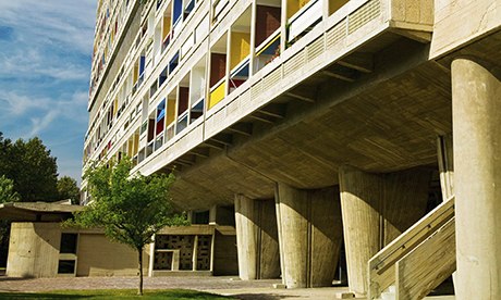 LA CITE RADIEUSE, LE CORBUSIER, MARSEILLE, PROVENCE, FRANCE