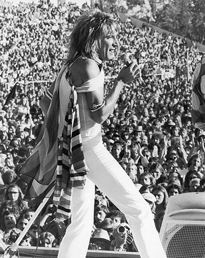 The Faces timeline: Rod Stewart in LA, 1973