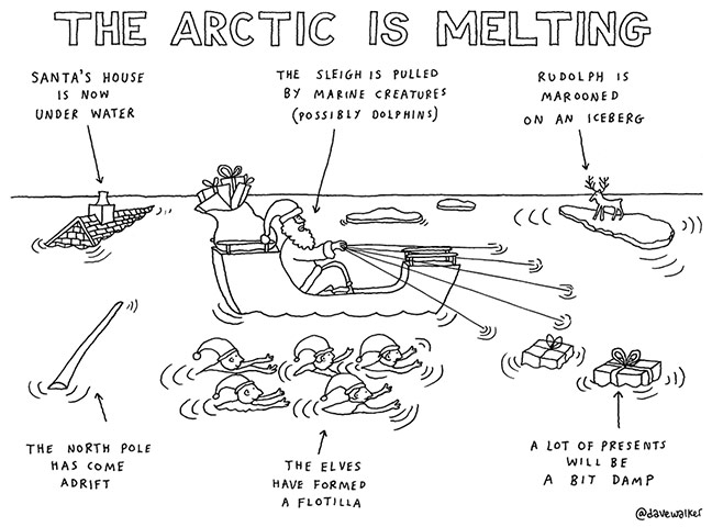 Greenpeace: Save Santas Home Christmas card 