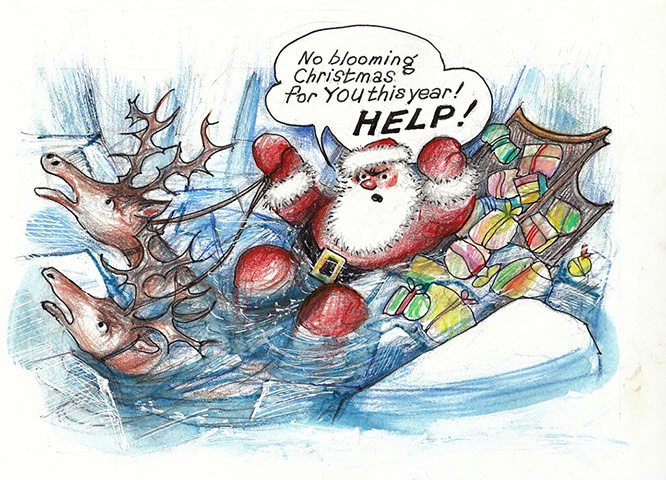 Greenpeace: Greenpeace Save Santas Home Christmas card 