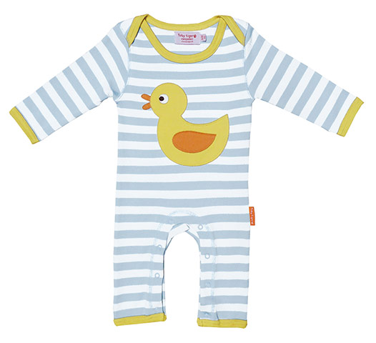 Socent Advent Calendar: Duck applique baby grow