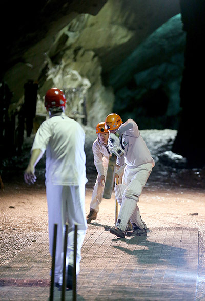 cricket: World's First Underground Cricket Match