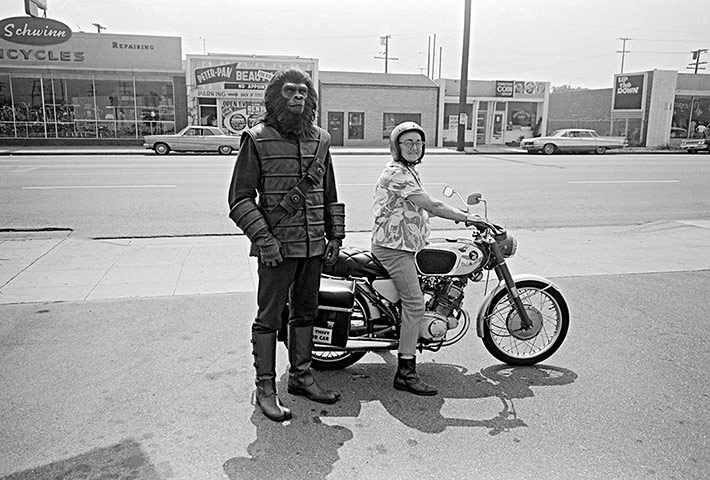 Dennis Stock: Scene during the making of Planet of the Apes, California, 1967