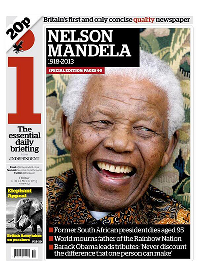 Mandela front pages: i Mandela