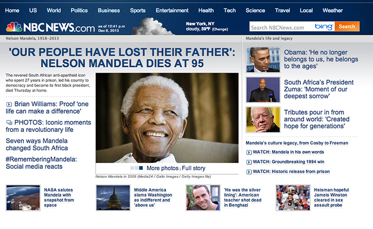 Mandela front pages: Mandela NBC News