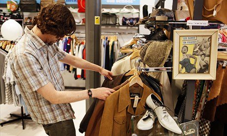 Charity shop shopping