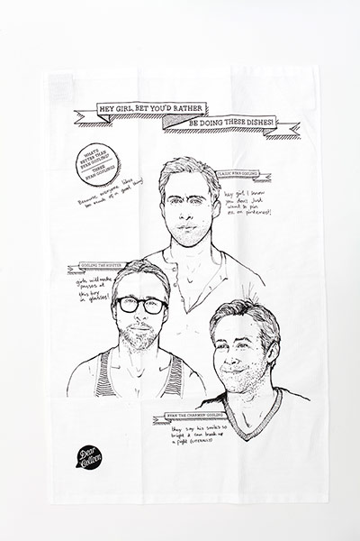 Xmas Gift Guide: Ryan Gosling tea towel
