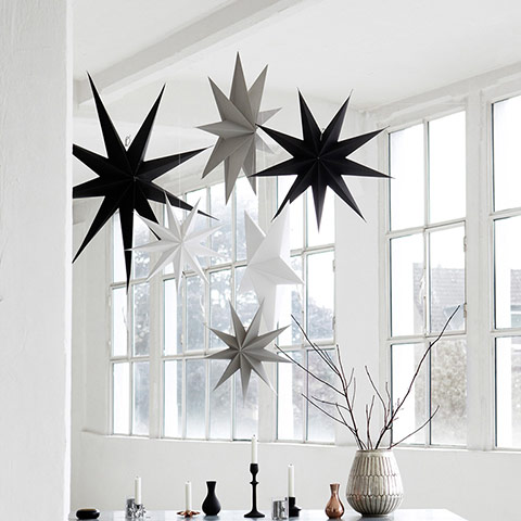 Interiors: cool for yule: Idyll Home paper star decoration
