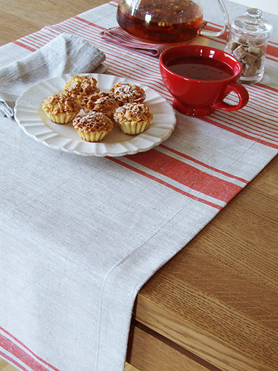 Interiors: cool for yule: LinenMe red table runner