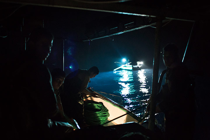 Gaza fishermen: felucca