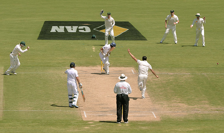 Ashes day three.: Australia v England - Day Three - Adelaide Oval