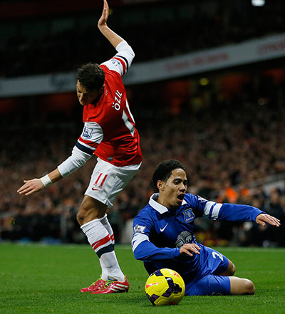 arsenal.: Mesut Ozil, Steven Pienaar