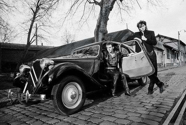 Duran Duran: John Taylor and Nick Rhodes in Paris during a break in shooting the New Moo