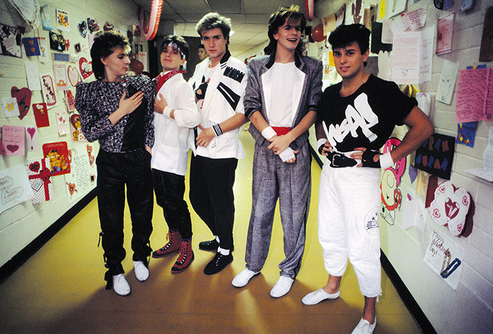 Duran Duran: Duran Duran backstage in Baton Rouge, St Valentine's Day, 1984