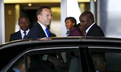 Former Nigerian president, Olusegun Obasanjo arrives at OR Tambo airport ahead of the memorial service for former president Nelson Mandela on December 9, 2013 in Johannesburg, South Africa.  Foreign heads of state and dignitaries are heading to the country to attend former president Nelson Mandela's funeral on December 15, 2013.