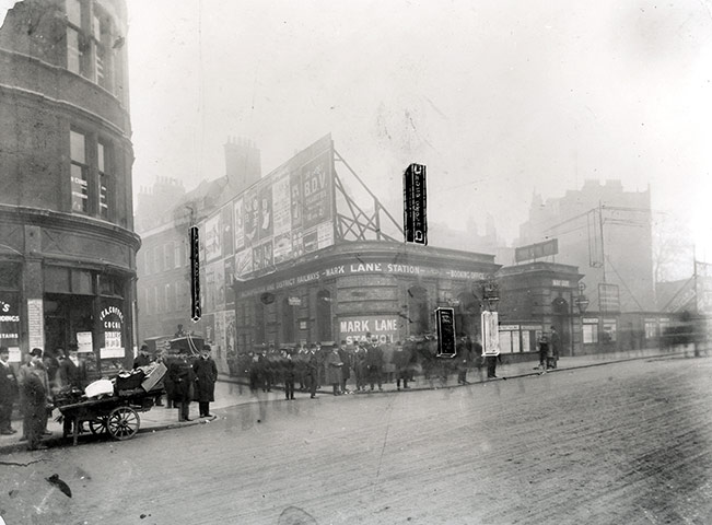 tube: Mark Lane station in 1907-1