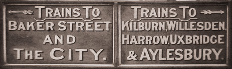 tube: Met signage early 1900s 