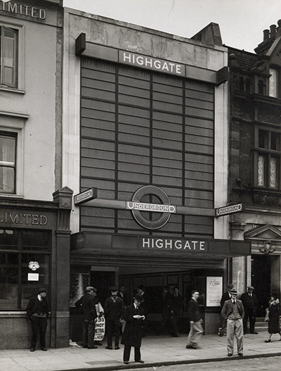 tube: Highgate Station. Opened 1932