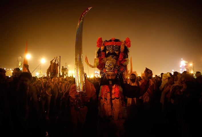 Maha Kumbh : Many different Hindu sects come together to take the ritual bath at Sangam