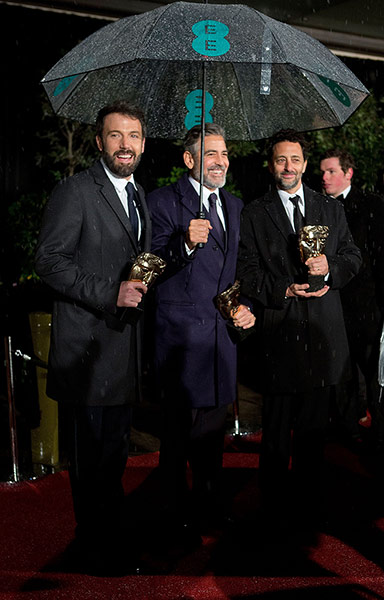 BAFTA after party: Ben Affleck, George Clooney and Grant Heslov