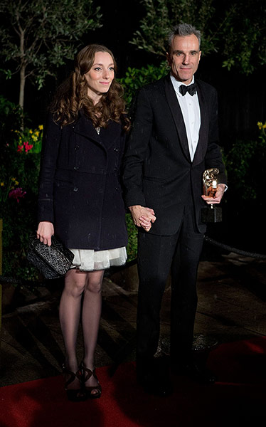 BAFTA after party: Charissa Shearer and Daniel Day Lewis arrive at Grosvenor House