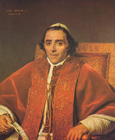 Papal portraits: Portrait of Pope Pius VII 1805