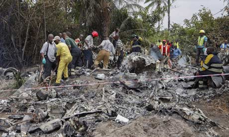 Guinea plane crash in Liberia