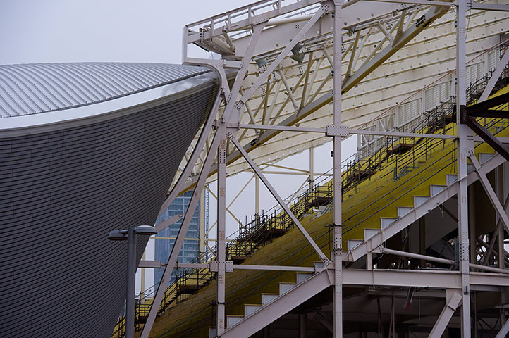 Olympic Park in 2013: Aquatics Centre seating