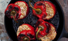 Peppers with cannellini and gorgonzola