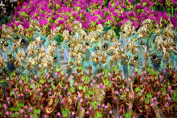 Rio carnival: Second night of parade of samba schools