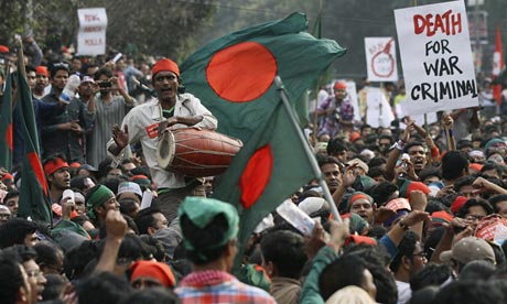 Shahbag protesters in Dhaka