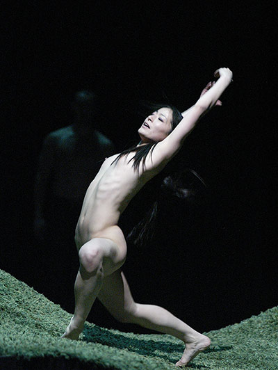 Rite of Spring: Nagisa Shirai in Ballet Preljocaj production at Sadler's Wells in 2002