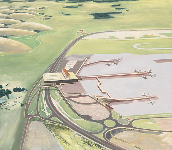 Landscape at the Tate: Carol Rhodes, Airport, 1995 