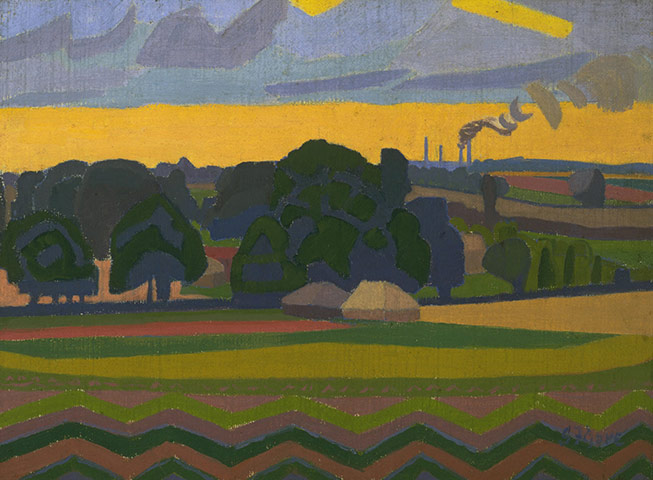 Landscape at the Tate: Spencer Gore, The Beanfield, Letchworth, 1912