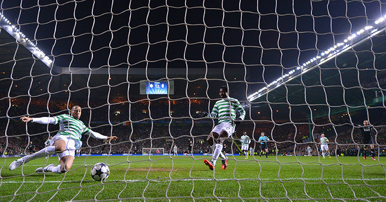 Tuesday Champions League2: Kelvin Wilson slides in to clear the ball off the line