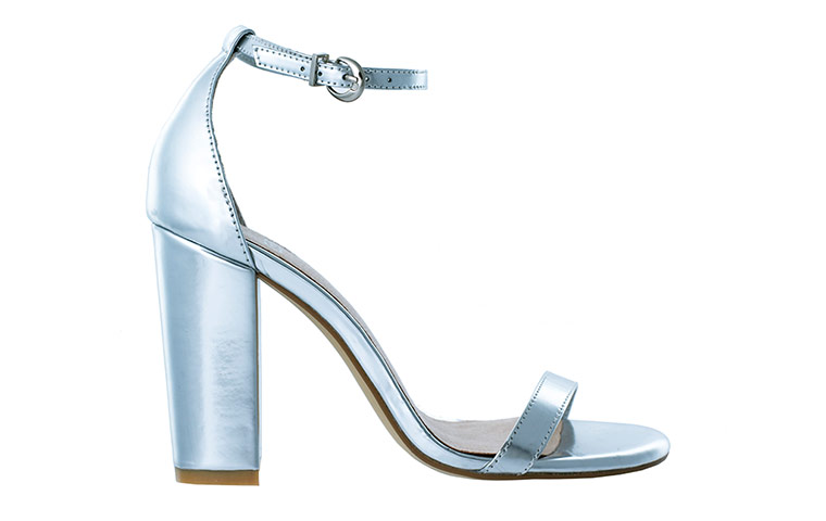 Accessories fashion: silver high heeled sandal