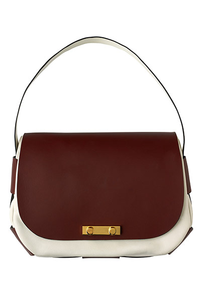 Accessories fashion: burgundy shoulder bag