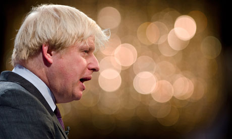 Boris Johnson addressing a conference