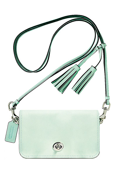 Accessories col fashion: pale green bag