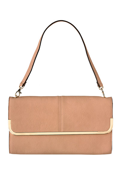Accessories col fashion: pale pink shoulder bag