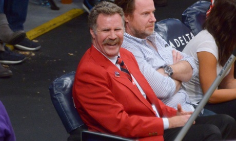 LOS ANGELES, CA - FEBRUARY 12:  Will Ferrell dresses up as a Staples Center security guard at a basketball game between the Phoenix Suns and the Los Angeles Lakers at Staples Center on February 12, 2013 in Los Angeles, California.  (Photo by Noel Vasquez/Getty Images) birthday Celebrities topics topix bestof toppics toppix