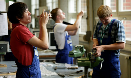 Trainees in Berlin Siemens centre