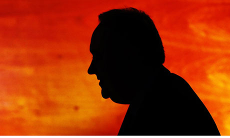 Silhouette of First Minister Alex Salmond